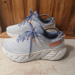 Hoka Blue and Orange Running Shoes Women's Shoe Size 8.5